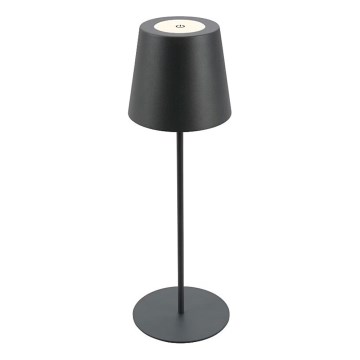 Briloner 7508015 - LED reguliuojama įkraunama lauko stalinė lempa 2in1 LED/2,5W/5V IP44 juoda