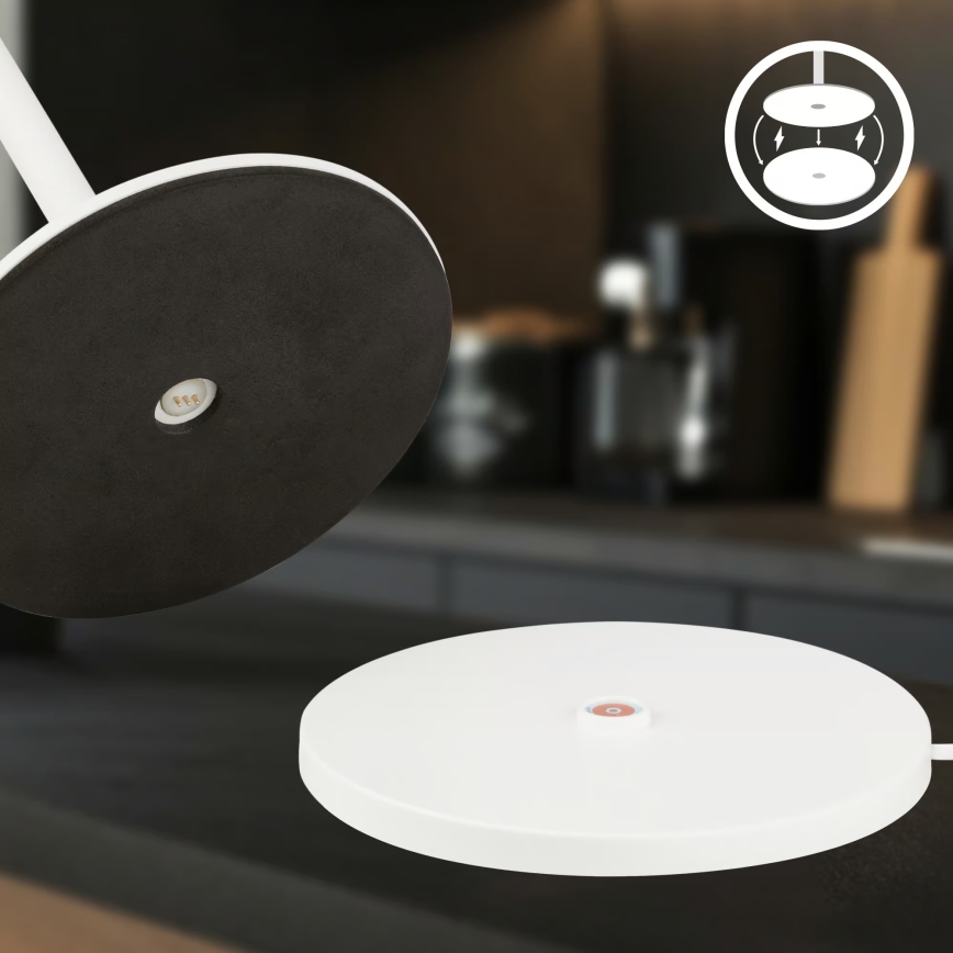 Briloner 7517016 - CILANO įkraunama, dimeriuojama LED RGBW lauko stalinė lempa LED/3W/5V IP44 2000 mAh balta