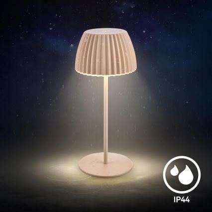 Briloner 7552-011 - dimeriuojama LED įkraunama jutiklinė lauko stalo lempa MINI LED/1,5W/5V IP44 1800 mAh smėlio spalvos