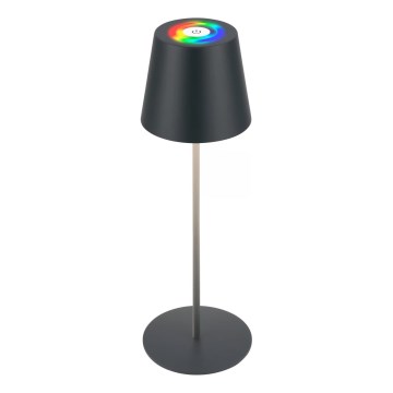 Briloner 7559015 - LED RGB dimeriuojama įkraunama lauko stalo lempa COLORIS LED/3,5W/5V IP44 2000 mAh antracitas Wi-Fi Tuya