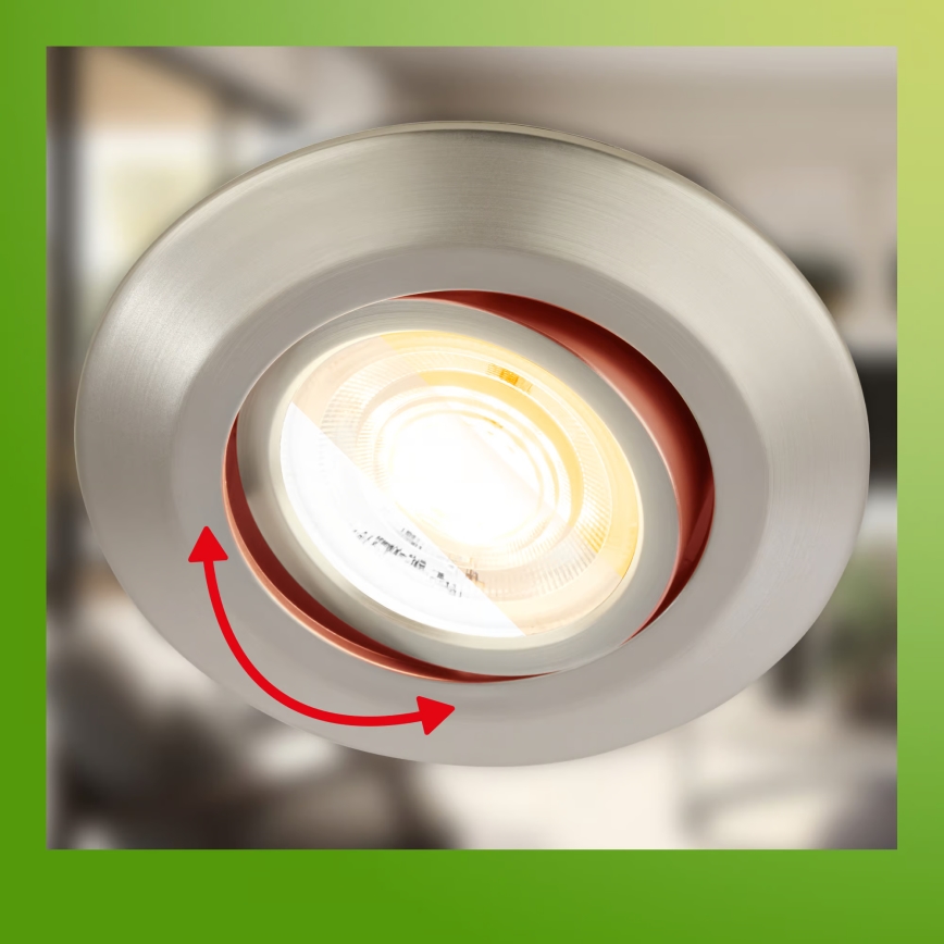 Briloner 7586032 - Komplektas 3x LED vonios įleidžiamų šviestuvų KLIRA 1xLED/4,9W/230V 2500/3000/4000K IP23 matinis chromas