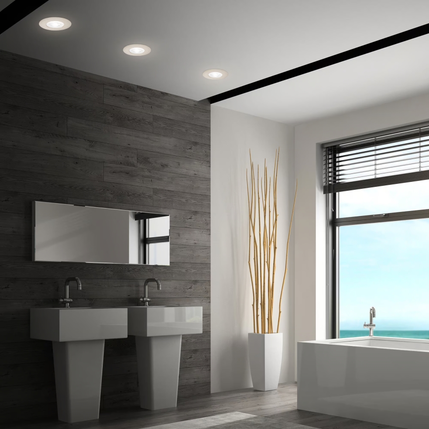 Briloner 7605032 - Rinkinys 3xLED vonios įleidžiamasis šviestuvas 3xLED/4,9W/230V IP44 matinis chromas