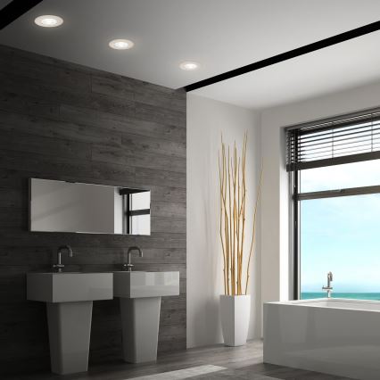 Briloner 7605032 - Komplektas 3xLED vonios įleidžiamieji šviestuvai LED/4,9W/230V 2700/4000/6500K IP44 matinis chromas