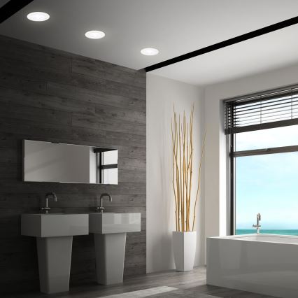 Briloner 7605036 - Komplektas 3xLED Įleidžiamas vonios kambario šviestuvas 3xLED/4,9W/230V 2700/4000/6500K IP44 balta