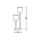 Briloner 7810-022 - Stalinis šviestuvas TAUPE 2xE14/5,5W/230V