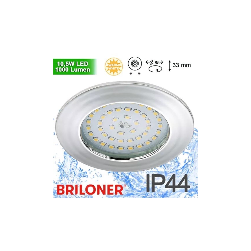 Briloner 8310-018 - LED įleidžiamas lubinis vonios šviestuvas LED/10,5W/230V IP44
