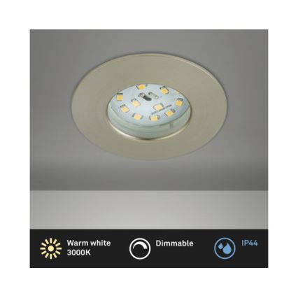 Briloner 8316-012 - LED reguliuojamas vonios įmontuojamas šviestuvas LED/5,5W/230V IP44 matinis chromas