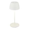 Briloner - dimeriuojama įkraunama jutiklinė lauko stalinė lempa MINI LED/2,5W/5V IP44 1800 mAh balta