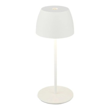 Briloner - dimeriuojama įkraunama jutiklinė lauko stalinė lempa MINI LED/2,5W/5V IP44 1800 mAh balta