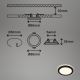 Briloner - KOMPLEKTAS 3x LED įleidžiamas lubinis vonios šviestuvas LED/3W/230V IP44