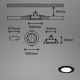 Briloner - KOMPLEKTAS 3x LED RGBW Pritemdomas įleidžiamas lubinis vonios šviestuvas LED/4,8W/230V 3000-6500K IP65 + nuotolinio valdymo pultas
