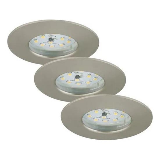 Briloner - KOMPLEKTAS 3x LED Reguliuojamas vonios įleidžiamas šviestuvas LED/5,5W/230V IP44