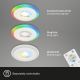 Briloner - KOMPLEKTAS 3x LED RGBW Pritemdomas įleidžiamas lubinis vonios šviestuvas LED/5W/230V 3000-6500K IP44 + nuotolinio valdymo pultas