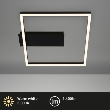 Briloner - LED lubinis šviestuvas FRAME LED/14W/230V 3000K 30x32 cm juoda