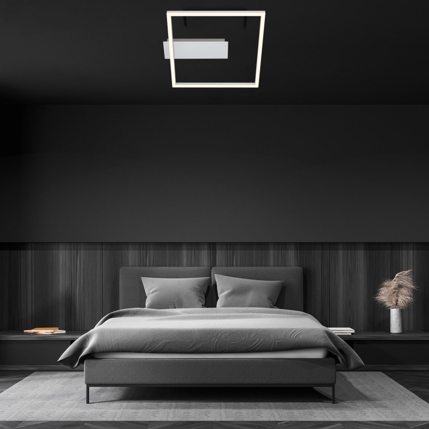 Briloner - LED lubinis šviestuvas FRAME LED/14W/230V 3000K 30x32 cm matinis chromas
