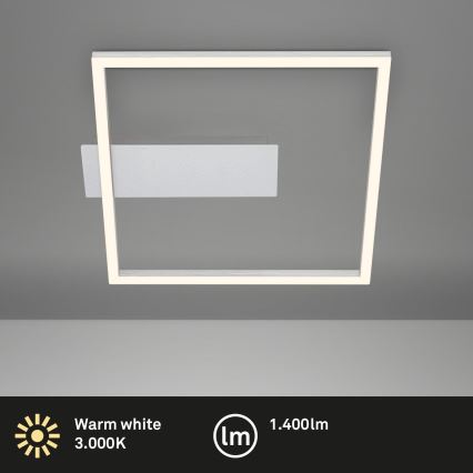 Briloner - LED lubinis šviestuvas FRAME LED/14W/230V 3000K 30x32 cm matinis chromas