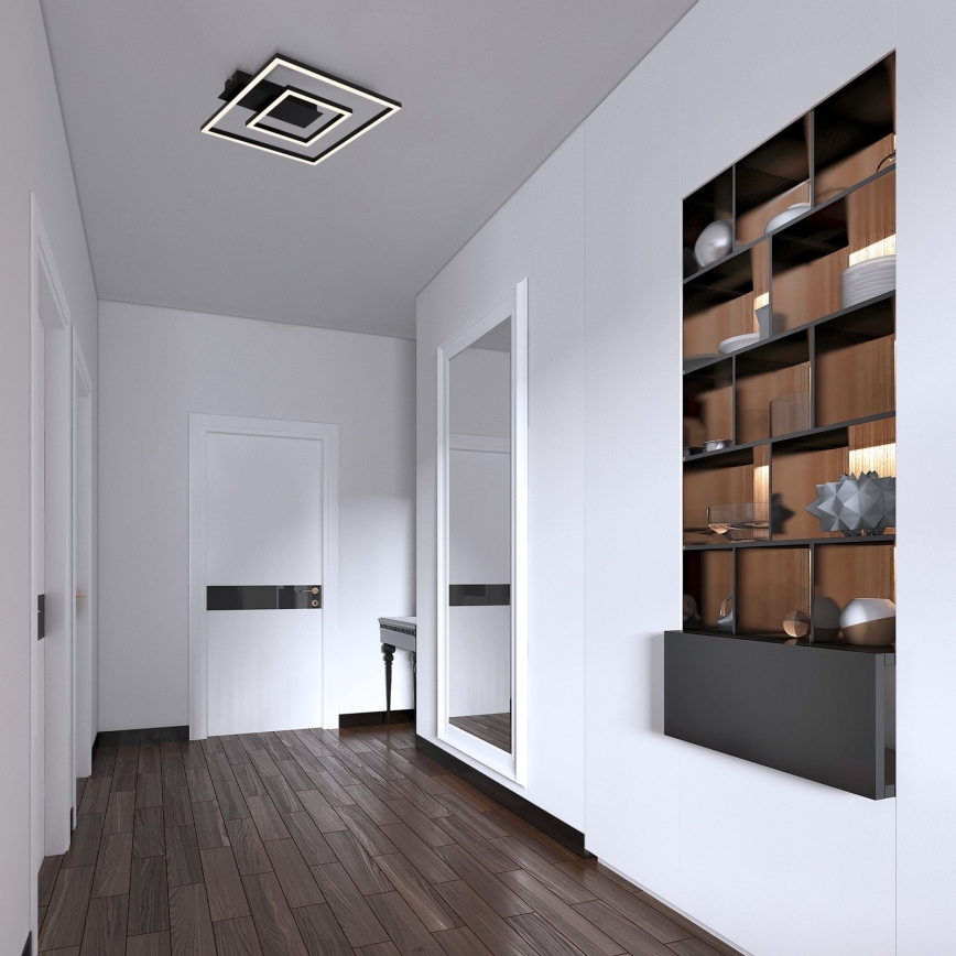 Briloner - LED lubinis šviestuvas FRAME LED/22W/230V 3000K 30x32 cm juodas