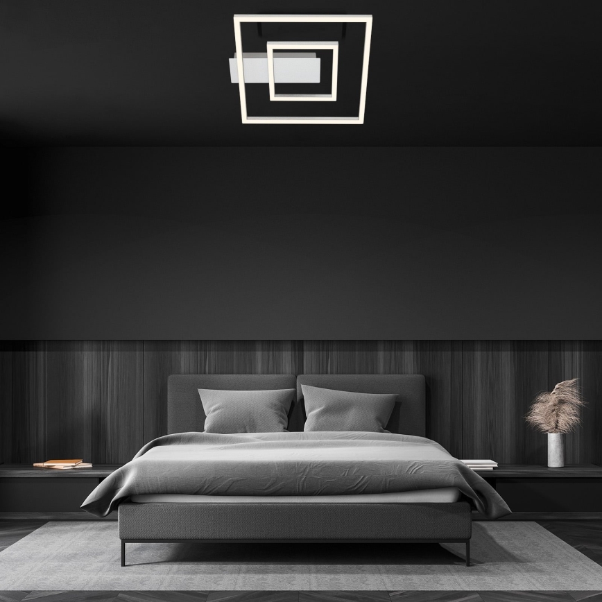 Briloner - LED lubinis šviestuvas FRAME LED/22W/230V 3000K 30x32 cm matinis chromas