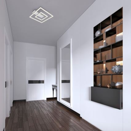 Briloner - LED lubinis šviestuvas FRAME LED/22W/230V 3000K 30x32 cm matinis chromas