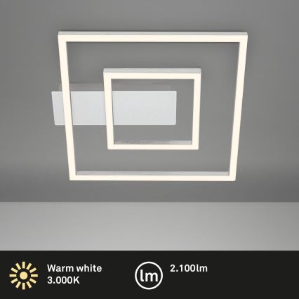 Briloner - LED lubinis šviestuvas FRAME LED/22W/230V 3000K 30x32 cm matinis chromas