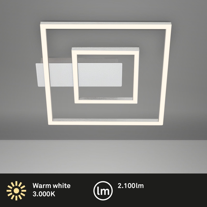 Briloner - LED lubinis šviestuvas FRAME LED/22W/230V 3000K 30x32 cm matinis chromas