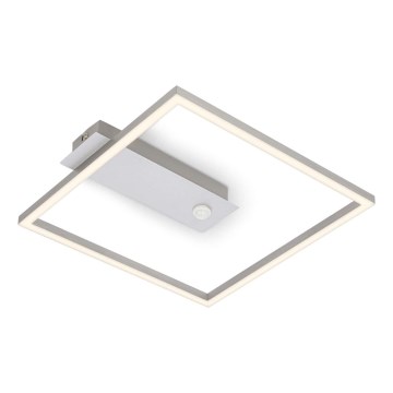 Briloner - LED lubinis šviestuvas su judesio ir sutemų jutikliu FRAME LED/14W/230V 3000K 30x32 cm matinis chromas
