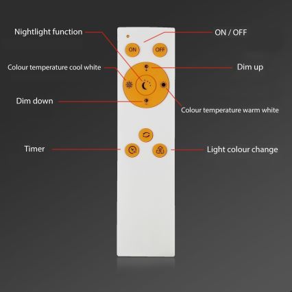 Briloner - LED Pritemdomas lubinis šviestuvas RIPPLE LED/24W/230V 3000-6500K + nuotolinio valdymo pultas