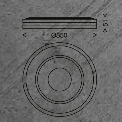 Briloner - LED Pritemdomas lubinis šviestuvas RIPPLE LED/24W/230V 3000-6500K + nuotolinio valdymo pultas