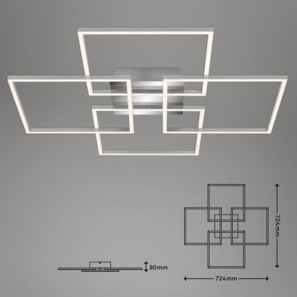 Briloner - LED Pritemdomas tvirtinamas sietynas FRAME 4xLED/12W/230V