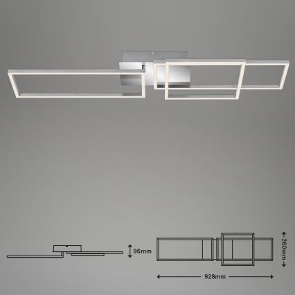 Briloner - LED Pritemdomas tvirtinamas sietynas FRAME LED/44W/230V