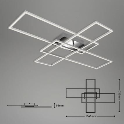 Briloner - LED Pritemdomas tvirtinamas sietynas FRAME LED/50W/230V