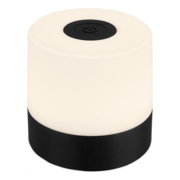 Briloner - LED reguliuojama įkraunama jutiklinė lauko stalinė lempa LED/2W/5V 2700K IP44 1200 mAh juoda