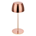 Briloner - LED reguliuojama įkraunama jutiklinė lauko stalinė lempa MINI LED/2,5W/5V IP44 1800 mAh, vario spalvos