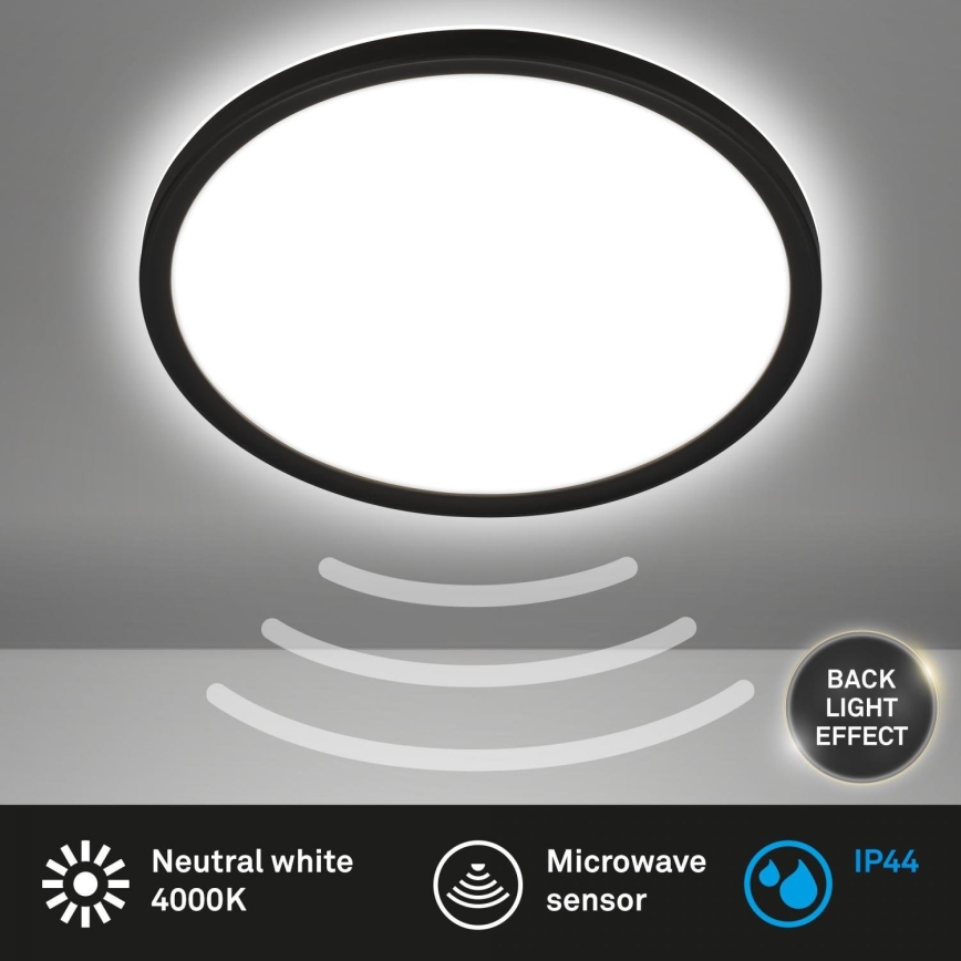 Briloner - LED vonios kambario lubinis šviestuvas su judesio jutikliu MOVE LED/18W/230V IP44 skersmuo 29 cm balta