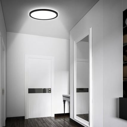 Briloner - LED vonios lubinis šviestuvas su judesio jutikliu MOVE LED/18W/230V IP44 skersmuo 29 cm juodas