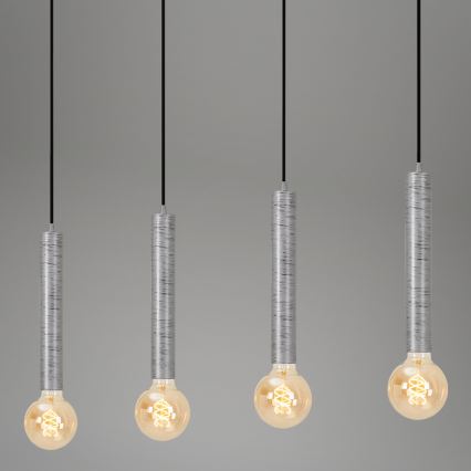 Briloner - Pakabinamas sietynas LONGA 4xE27/60W/230V sidabras