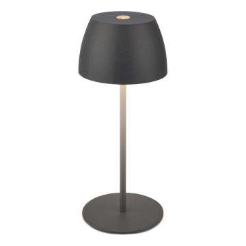 Briloner - reguliuojama LED įkraunama jutiklinė lauko stalo lempa MINI LED/2,5W/5V IP44 1800 mAh antracitas