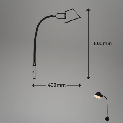 Briloner - Sieninis šviestuvas BRELLO 1xE27/10W/230V