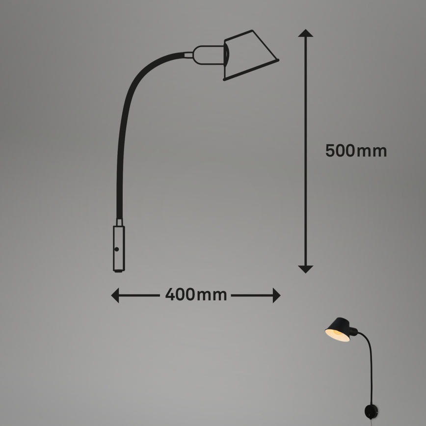 Briloner - Sieninis šviestuvas BRELLO 1xE27/10W/230V