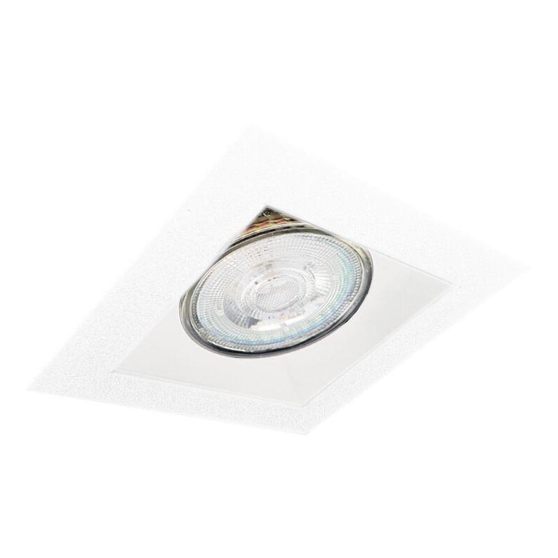 Brosline - Įleidžiamas lubų šviestuvas 1xGU10/10W/230V baltas