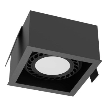 Brosline - Įleidžiamas lubų šviestuvas 1xGU10/18W/230V juodas