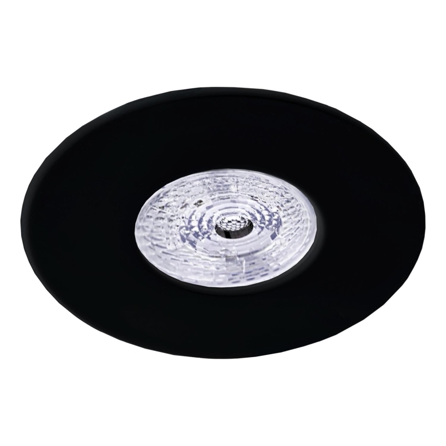 Brosline - įleidžiamas šviestuvas 1xGU10/10W/230V, juodas