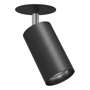 Brosline - įleidžiamas taškinis šviestuvas 1xGU10/10W/230V juodas