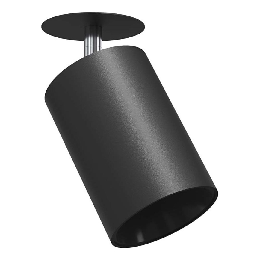 Brosline - Įleidžiamas taškinis šviestuvas 1xGU10/10W/230V juodas