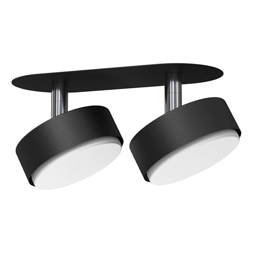 Brosline - Įleidžiamas taškinis šviestuvas 2xGX53/9W/230V juodas