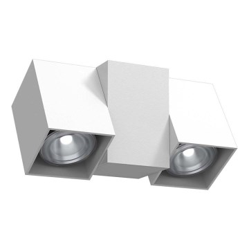 Brosline - Sieninis taškinis šviestuvas 2xGU10/10W/230V baltas