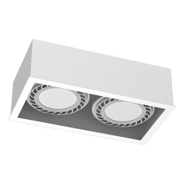 Brosline - Taškinis šviestuvas 2xGU10/18W/230V baltas