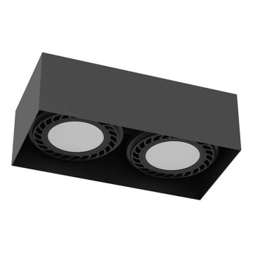 Brosline - Taškinis šviestuvas 2xGU10/18W/230V juodas