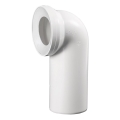 Bruckner – 90° tualeto jungtis, 11 cm, balta