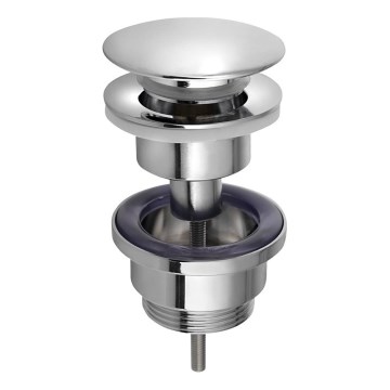 Bruckner - Kriauklės nuotekų sistema be perviršio CLICK-CLACK diametras 6,4 cm blizgus chromas